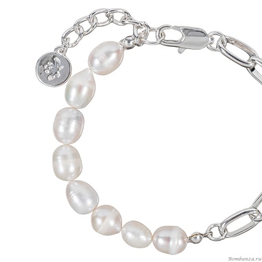Браслет Fiore Luna, Pearle Half Сarabiner, CL4529 S Браслет Fiore Luna, Pearle Half Сarabiner, CL4529 S
